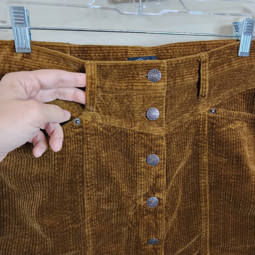 Rails Canyon Skirt | High Waist Corduroy | Ground Cinnamon | Size 29 - Picture 7 of 10